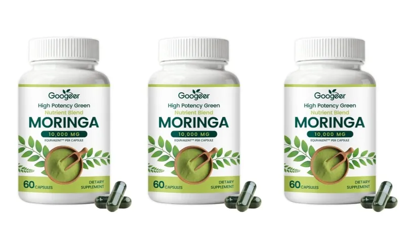Premium Moringa Supplement with Natural Leaf Extract Herbal Nutrition Formula for Daily Wellness Support 60 Capsules