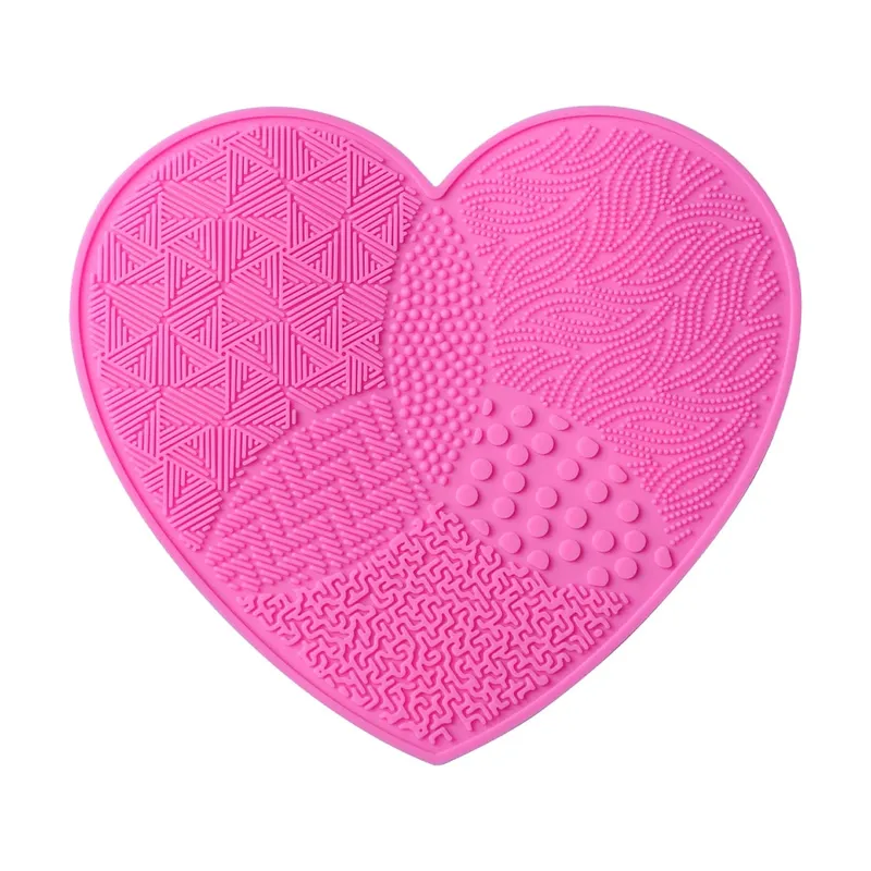 Scrubbing Pad Makeup Brushes Naglilinis ng Silicone Gamit ang Suction Cup Love Cleaner Paghuhugas ng Cosmetic Brush Tool para sa Kagandahan