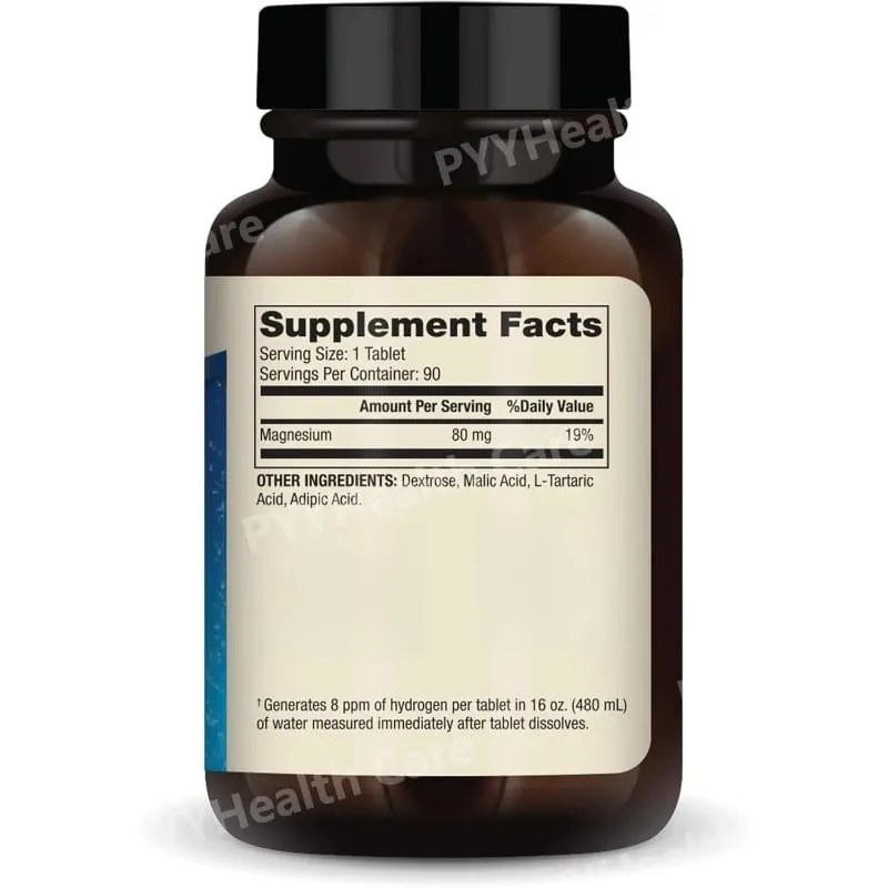 H2 Molecular Hydrogen - Supports Healthy Aging Cellular Energy & Brain Health - with Elemental Magnesium 90 Tablets