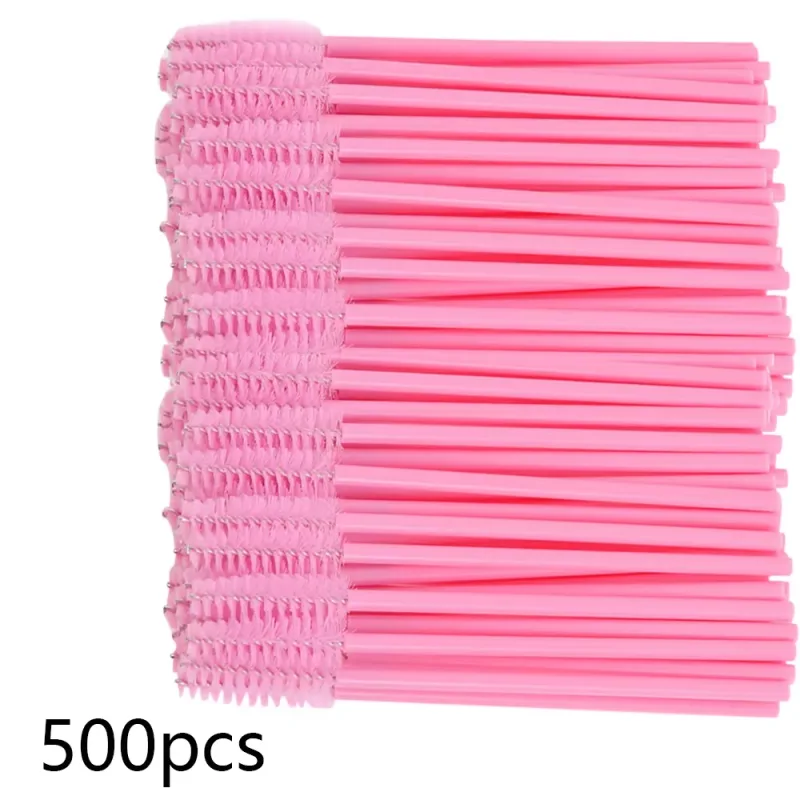 500Pcs Eyelash Brushes Eyelashes Extension Brush Mascara Wands Applicators Makeup Accessories Para sa Eyelashes Eyebrows Wholesaler