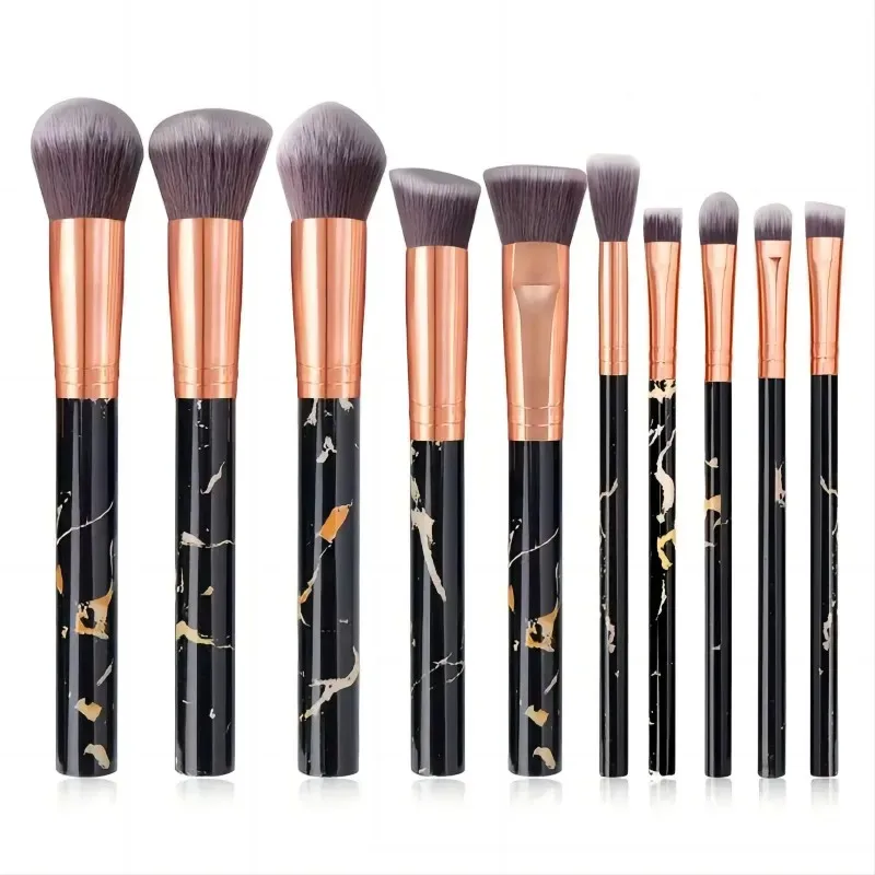12Pcs Blue Makeup Brushes Set Professional Foundation Powder Blending Blush Concealer Synthetic Fiber Bristles Brush