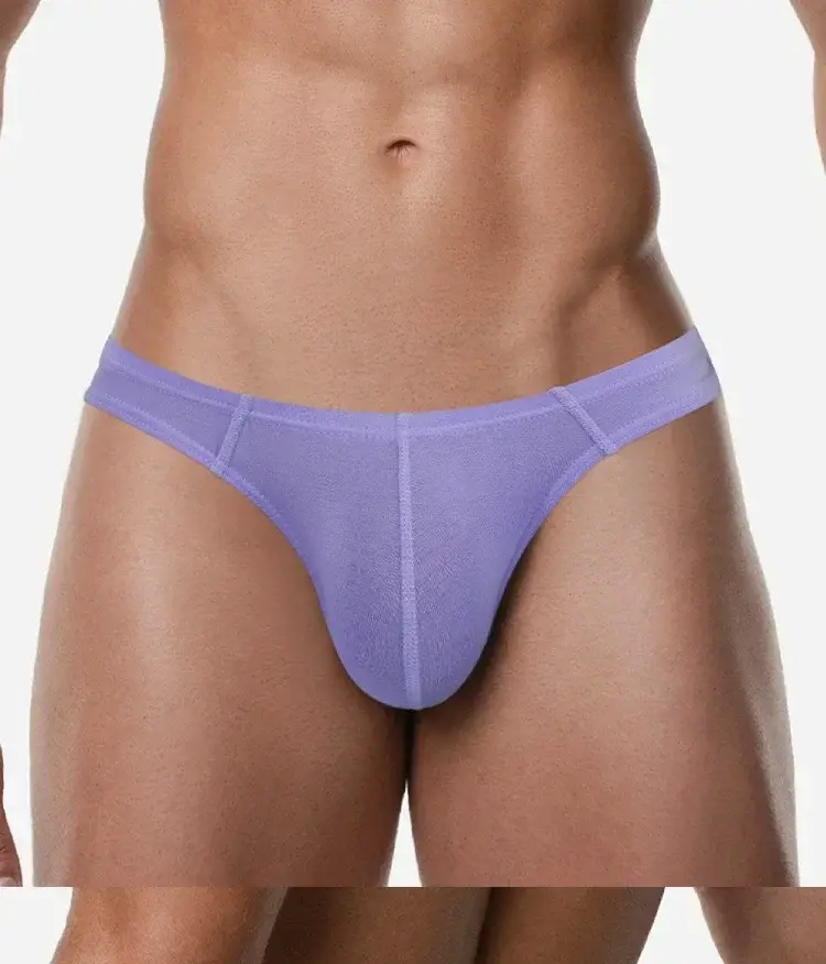 Summer New Men Underwear Cool Breathable Moisture Wicking Briefs Sports Supportive 3D Pouch Panties with High Elastic Waistband
