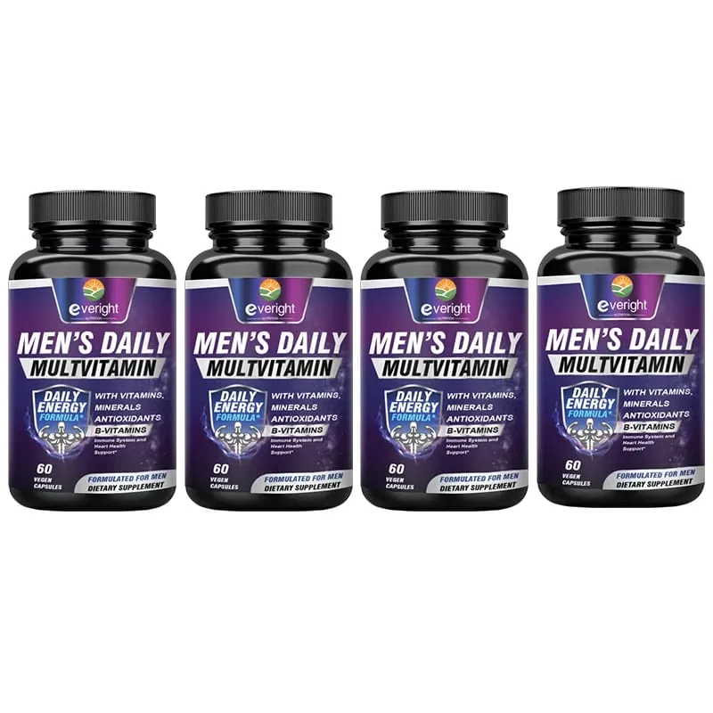 Men's Multivitamin – Pagpapalakas ng Immune na may Bitamina A B12 C D | Pang-araw-araw na Enerhiya at Non-GMO — image 10