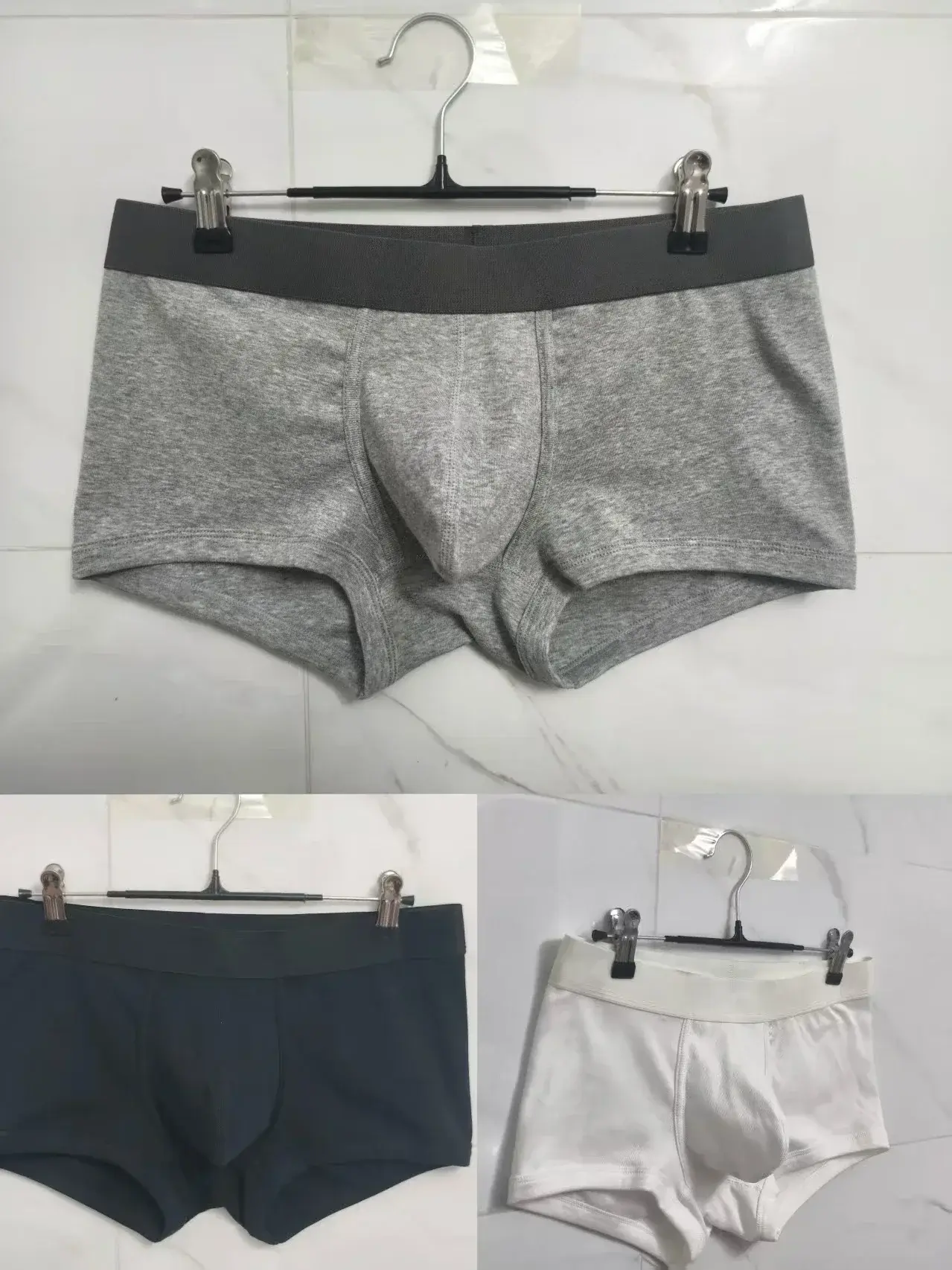 Mens Extra Larger Pouch Premium Cotton Boxer Briefs Super Breathable Underwear Sexy Comfortable Trunks Soft Hot Selling 2026 New