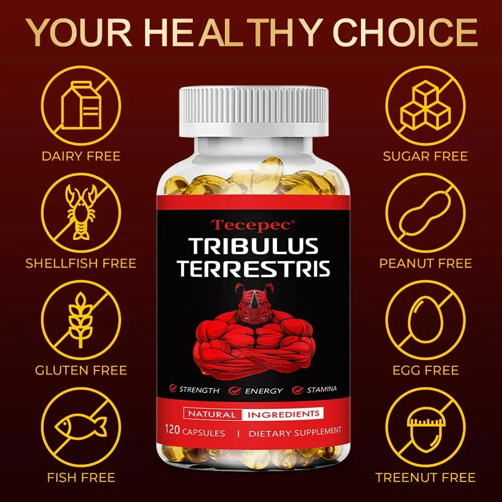 Tribulus Terrestris kivonat kapszula - Maca Ashwagandhával - Energiaállóság és természetes energia GMO-mentes