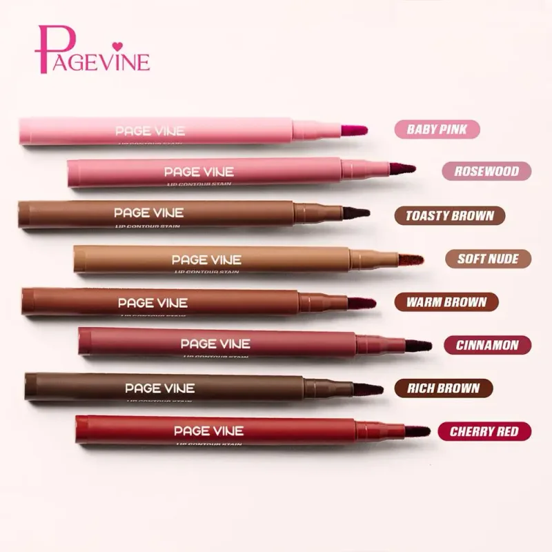 Lip Liner Long Lasting Αδιάβροχο Χρώμα μακράς διάρκειας με υψηλή χρωστική που δημιουργεί τρισδιάστατα πυκνά χείλη που καθορίζουν το μακιγιάζ