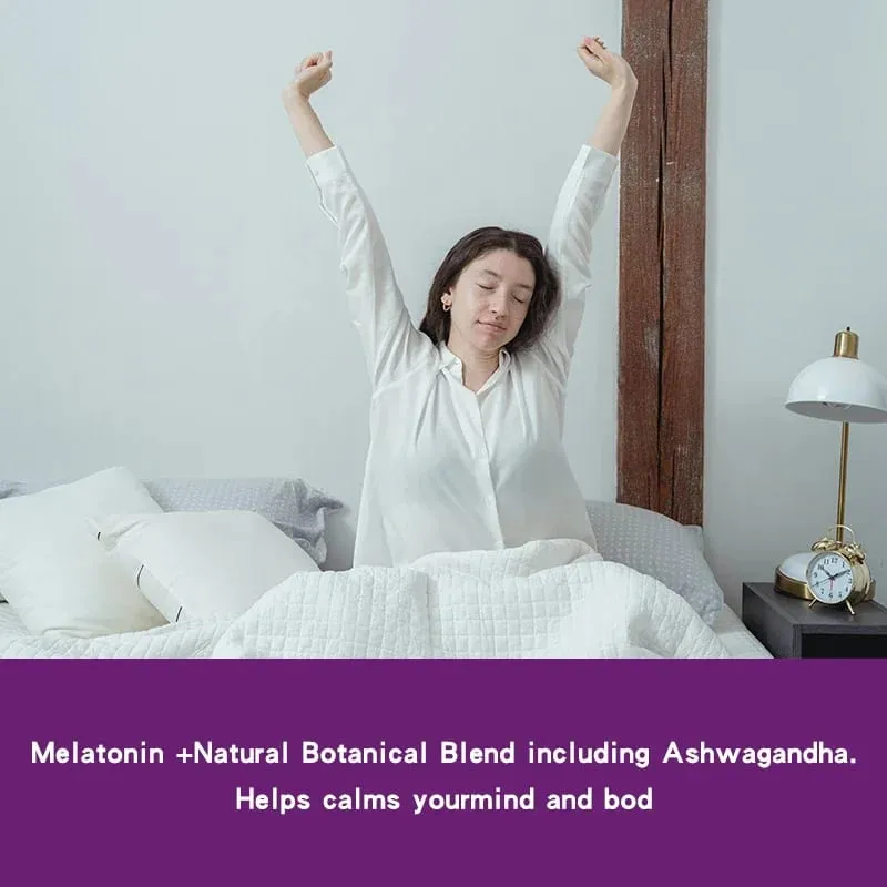 Melatonin Capsules - A Sleep Aid Help You Fall Asleep Faster Promote Sleep Health and Improve Sleep Quality