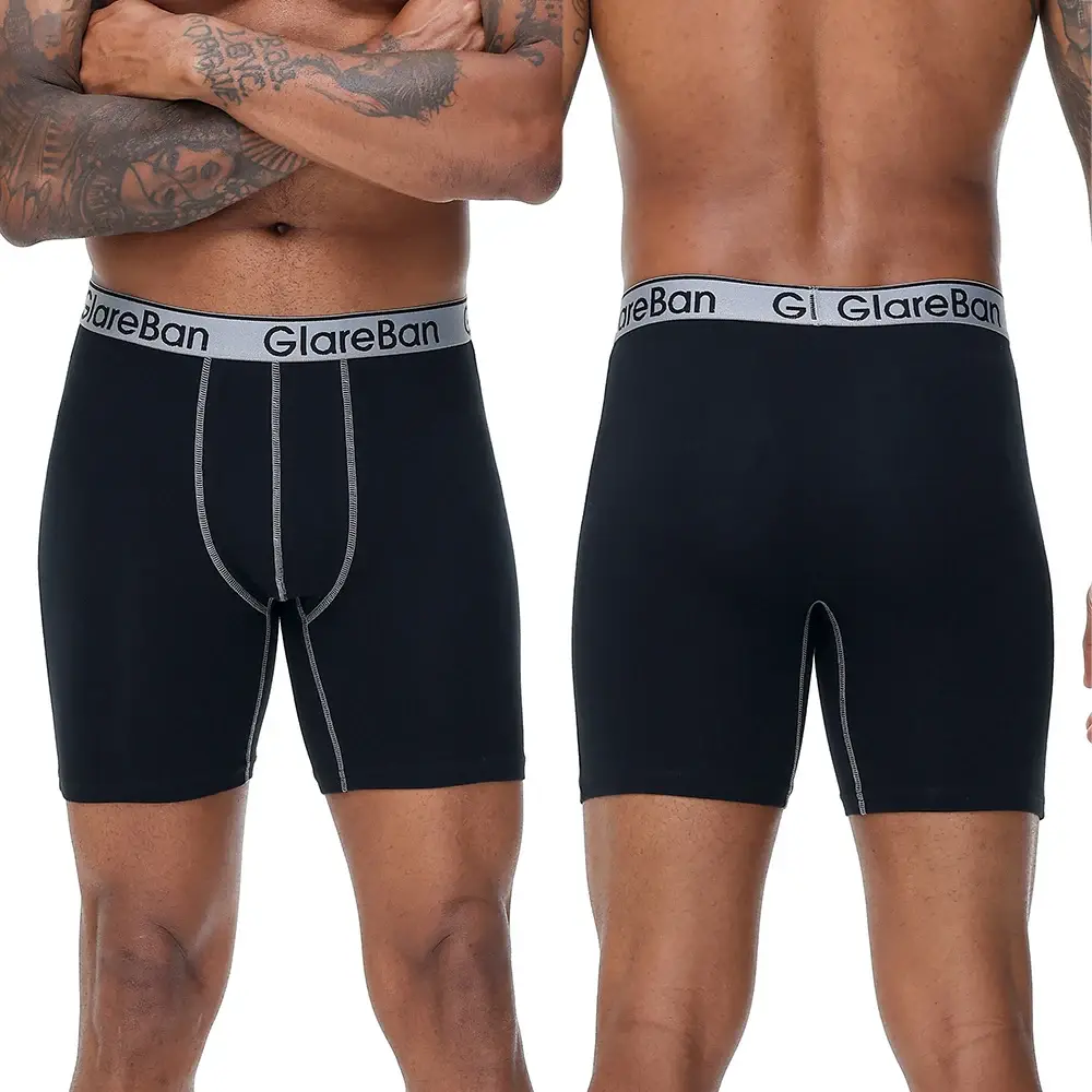 5 pz Set Mid-Lungo Casuale Boxer di Cotone Shorts Intimo Uomo Mutande Maschili per Gli Uomini Boxer Scivola Mutandine Morbide Slip di marca