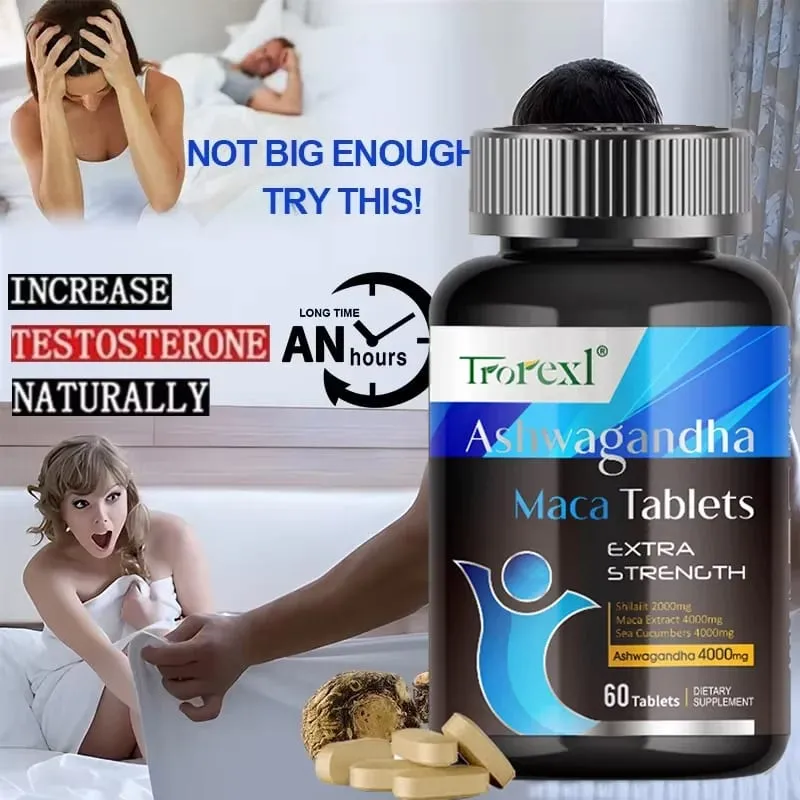 Ashwagandha Maca Tablets - Ανδρικό Συμπλήρωμα - Endurance για Άντρες