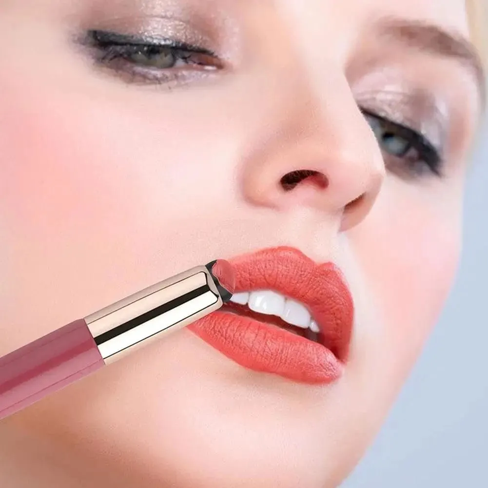 Silicone Lip Brush na May Cover Cap Concealer Brush Tulad ng Mga Tip ng Daliri Q Soft Lipstick Makeup Brushes Round Head Walang Sirang