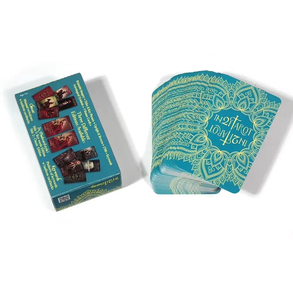 iN2IT Tarot pakli kulcsszavakkal Tarot kártyák Oracle kártyák kezdőknek és gyakorlóknak minden szinten megfelelő társasjáték