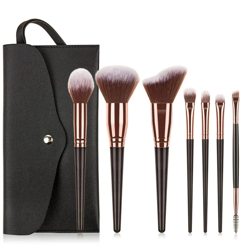 15 Stuks Make-Up Kwasten Set Met Opbergtas Zachte Haren Gezicht Oogborstel Kit Voor Foundation Blush Oogschaduw Wenkbrauw Cosmetische gereedschap