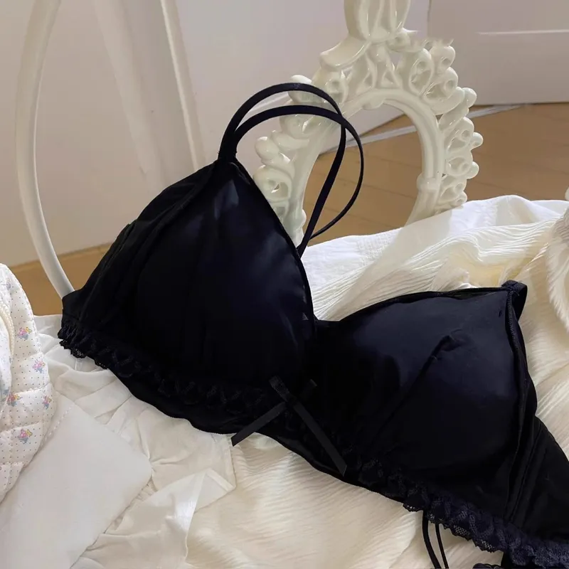 Γαλλικά λεπτή κούπα girly εσώρουχα χωρίς underwire μικρό στήθος που κρατά ψηλά χωρίς underwire γλυκό σουτιέν