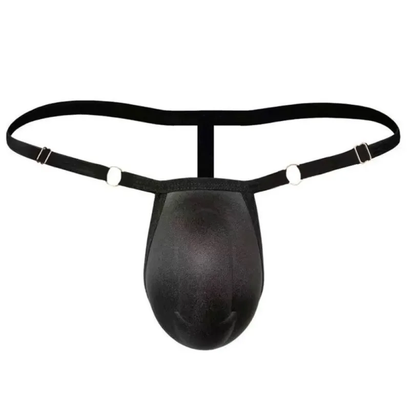 T-back Push Up Sponge Cup Pad Thongs Adjustable 3D Front Padded Briefs Seamless Low-waist Men Shapewear Men Panties Accessories