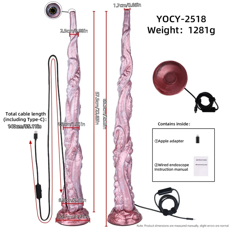 65cm Long Butt Plug Anal Speculum Camera Dilator APP Control Extreme Anus Expansion Monster Fantasy Dildo Silicone Sex Toys