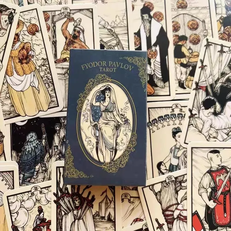 Fyodor Pavlov Tarot Cards Divination Deck English Versions Edition Oracle Board Παίζοντας επιτραπέζια παιχνίδια για πάρτι