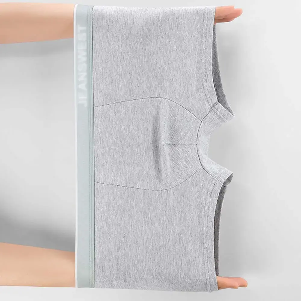 4/8Pcs Men's Panties Cotton Breathable Men's Clothing Letter Waistband Man Underwear Solid Color Plus Size Boxers Man