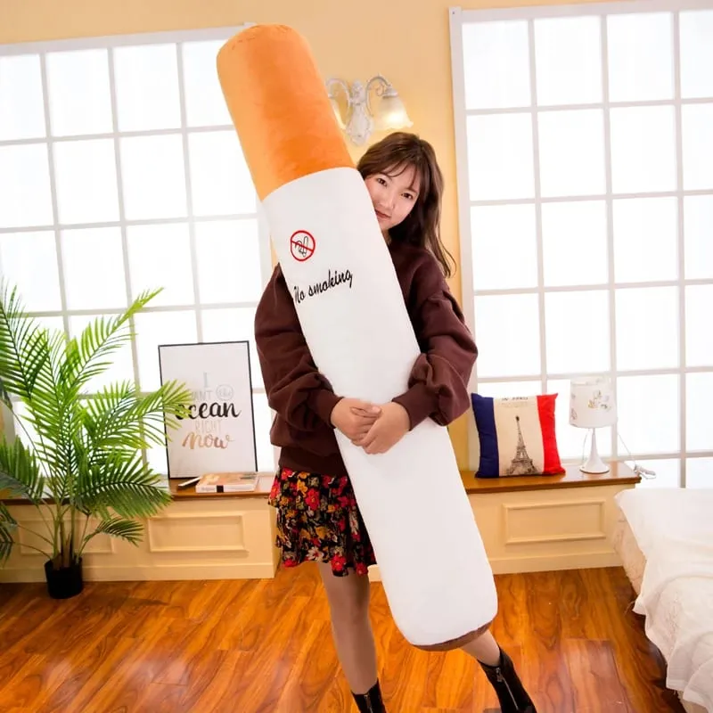 Hot Decoration Creative Smoking Cylindrical Sleeping Cushion Cigarette Pillow Plush Toys Fashion Boyfriend Birthday Gift