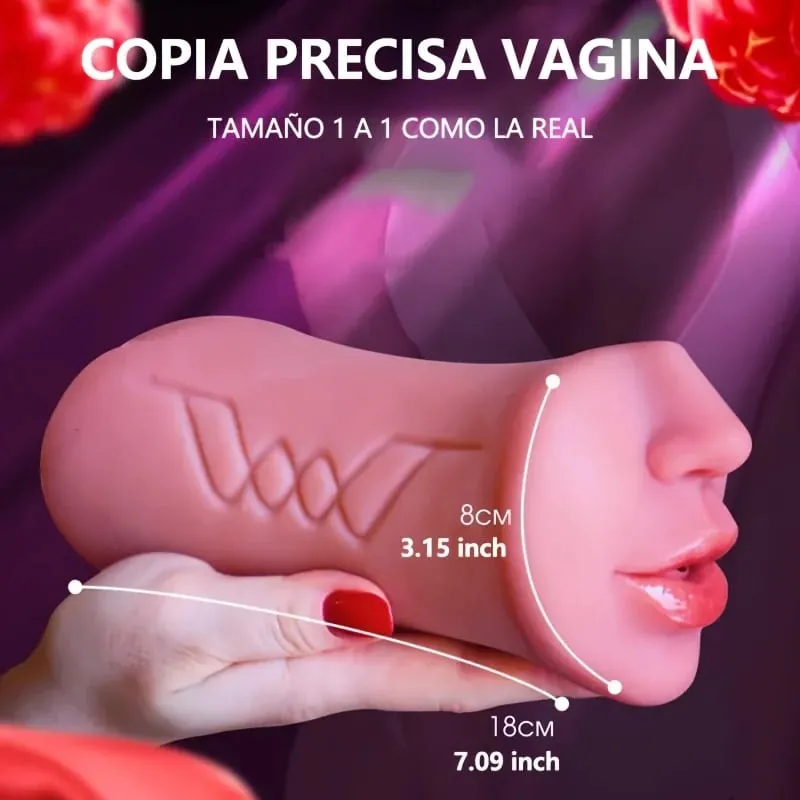Rubber Vagina Ass Deep Throat Male Masturbator Handheld Pocket Pussy Realistic Vaginal Tight Anal Soft 3 in 1 Blowjob Sex Toys