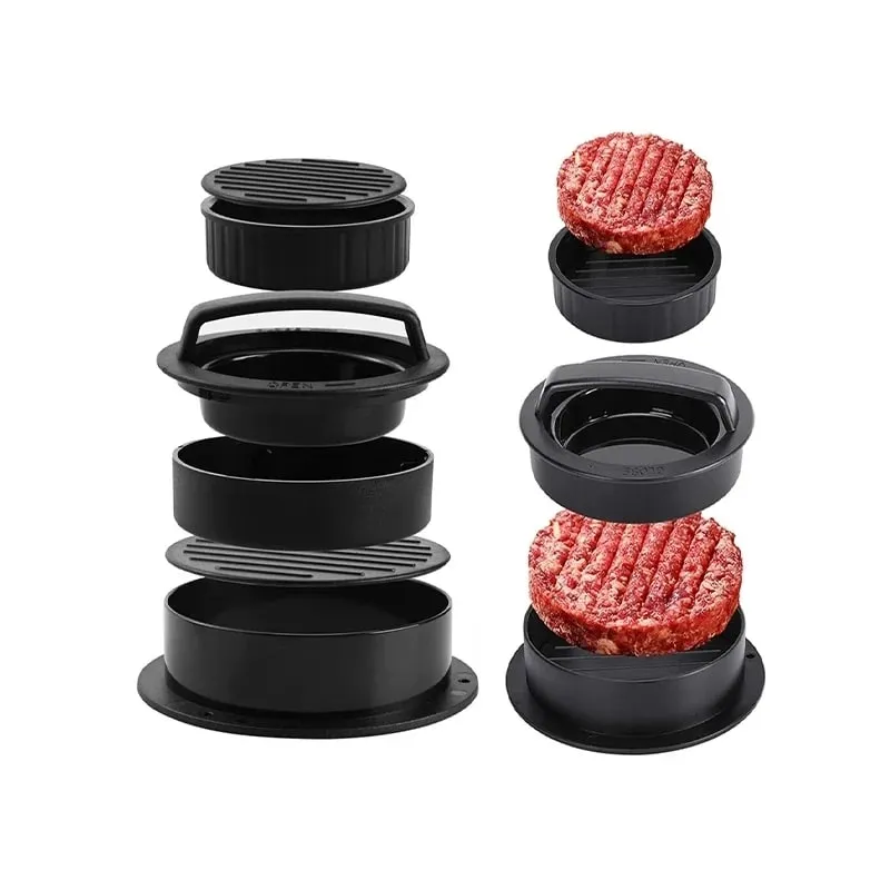 Kézi hamburger húspréskészítő rizsgolyós forma kerek marhahús grill Burger prés pogácsa húsgombóc készítő eszköz Konyhai kiegészítők