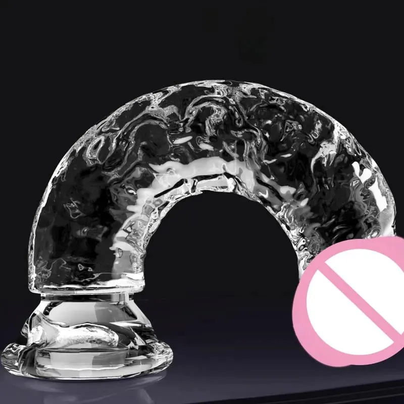 Ρεαλιστική βεντούζα πέους Dildo Jelly Dildo Big Dick Θηλυκός Αυνανιστής Κλειτορική Διέγερση Λεσβιακά σεξουαλικά παιχνίδια για γυναίκες 7 μεγεθών