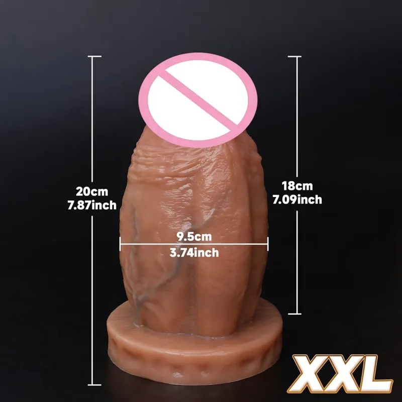 Huge Thick Realistic Dildo Big Penis Double Penetration Anal Plug Vagina Masturbator Fake Dick Adult Sex Toy for Women Sexuales