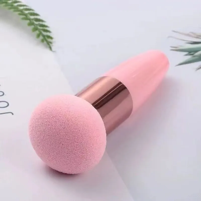 Mushroom Head Makeup Brushes Powder Puff Cosmetic Sponge with Handle Women Fashion Professional Makeup Beauty Tools
