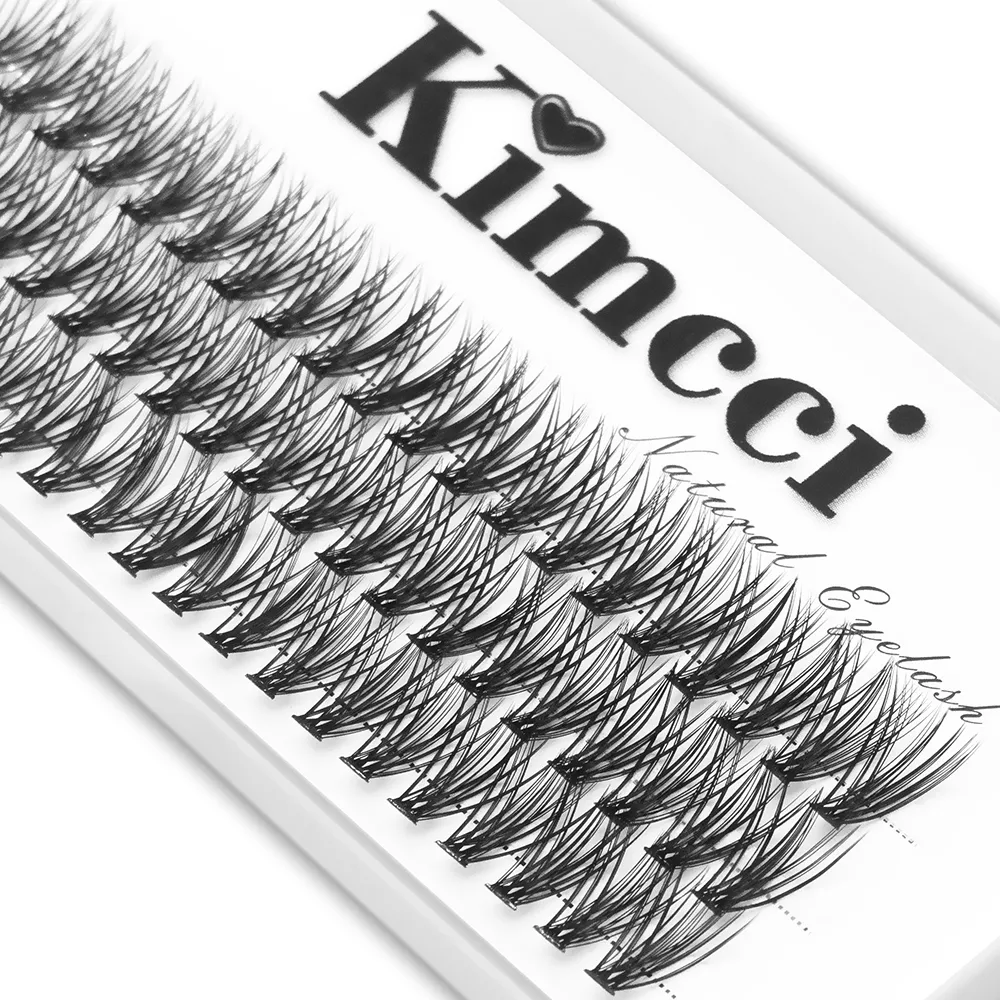 Kimcci 60knots/Case Natural False Eyelash Extension Makeup 30P Mink Individual Faux Eye Lashes Professional Fake Grafting Cilias — image 3