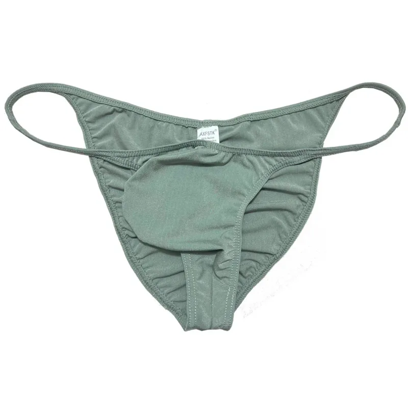 Men's Soft Micro Briefs Underwear Breathable Lightweight Ultrathin Bikini Briefs Men Low Rise Mini Triangle Cut Mini Panties