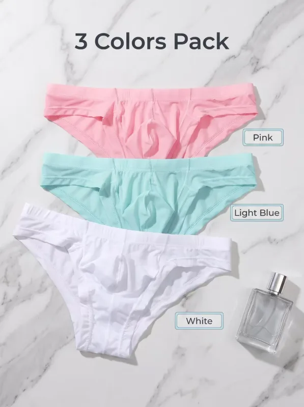 3PCS Men's briefs briefs Men's sensible pouch sports wicking sweat breathable mid-waist shorts