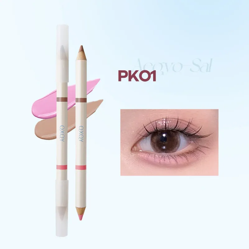 קצה כפול עיפרון Aeyosal Highlighter מט מתחת לעיניים שקית דמעות אניה חץ עט צללית סטיק קוריאני איפור נשים קוסמטיקה