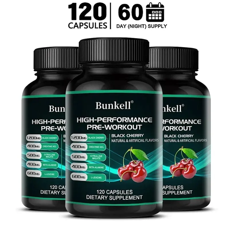 Creatine Monohydrate with Black Cherry - Muscle Growth - Exercise and Fitness to Improve Performance Muscle