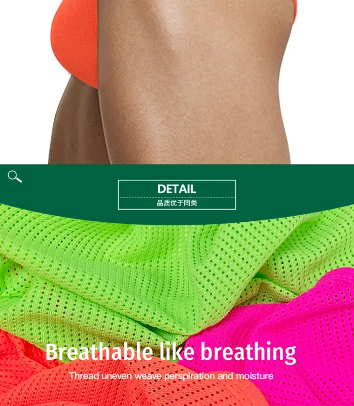 Men's Nylon Blend Mesh Breathable Briefs Horn Splice Letter Embossed Wide Elastic Waistband Fluorescent Color Sexy Underwear