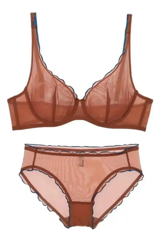 New Arrival Γυναικείο Σετ σουτιέν Full Cup Ultra Thin Minimizer Sexy Support Anti-Saging Side Slim ABCD Everyday Comfort Σετ εσωρούχων