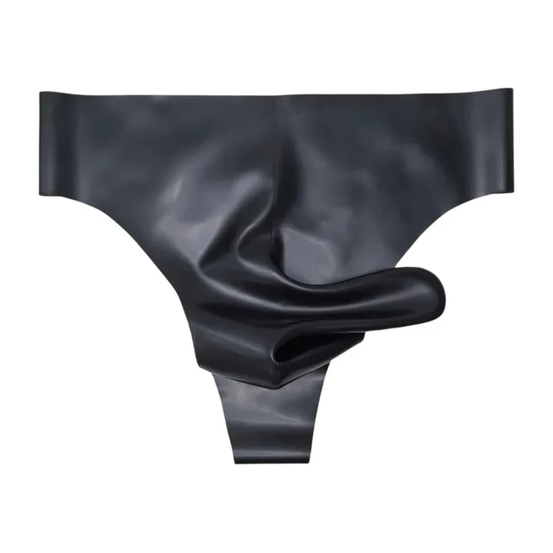 Sexy Nightwear Mens Latex Underwear Comfortable Latex Safety Panties Applicable Gender Male Fashionable Lingerie