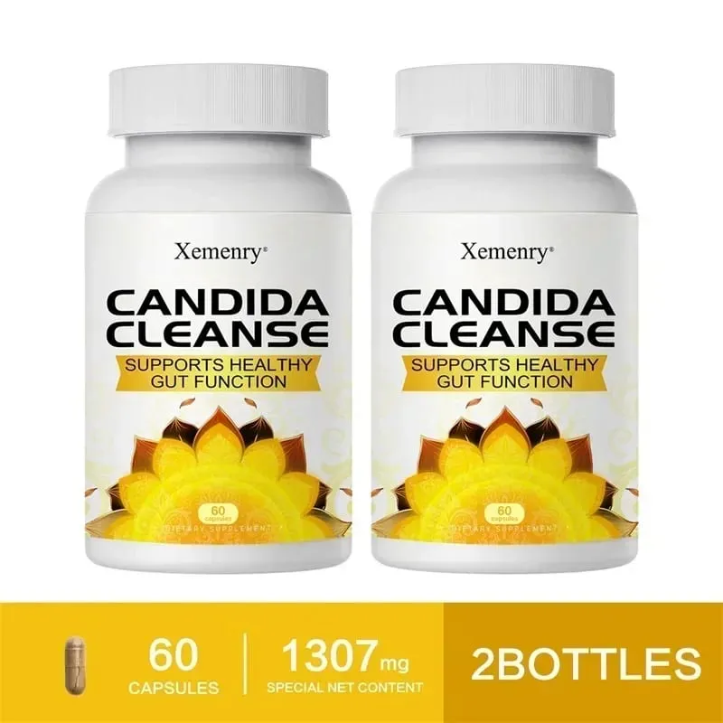 Candida Cleanse - Intestinal and Colon Support Cleansing & Detoxification Improves Digestion Enhances Nutrient AbsorptionSupp