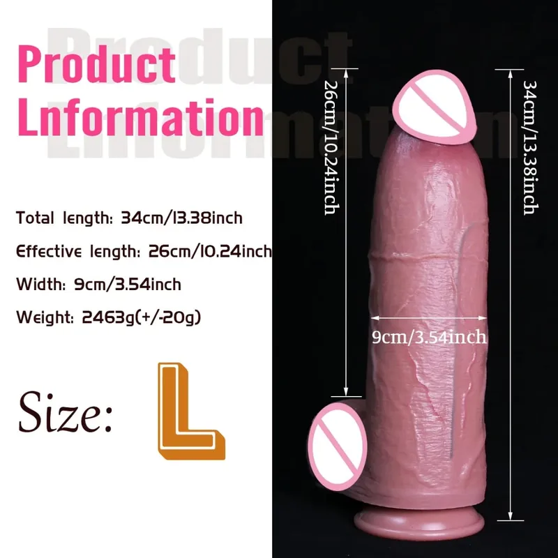 3 Μεγεθών Ρεαλιστικό Καφέ Τεράστια Dildo Μαλακό Παχύ Ψεύτικο Πέος Διπλό Σιλικόνη Μακρύ Κόκορα Γυναικείο Αυνανιστή Βεντούζα Παιχνίδια πρωκτικού σεξ