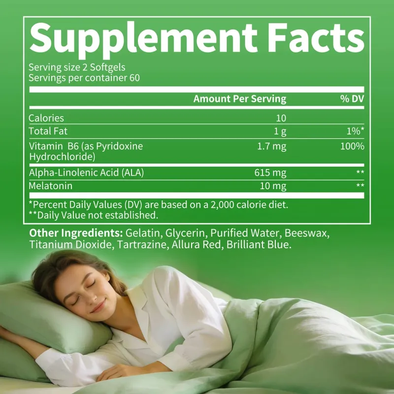 5MG Melatonin Capsules Sleep Better Prolong Sleep Time Walang Insomniac Pagpapabuti ng Kalidad ng Pagtulog Tulungan ang Matulog ng Himbing