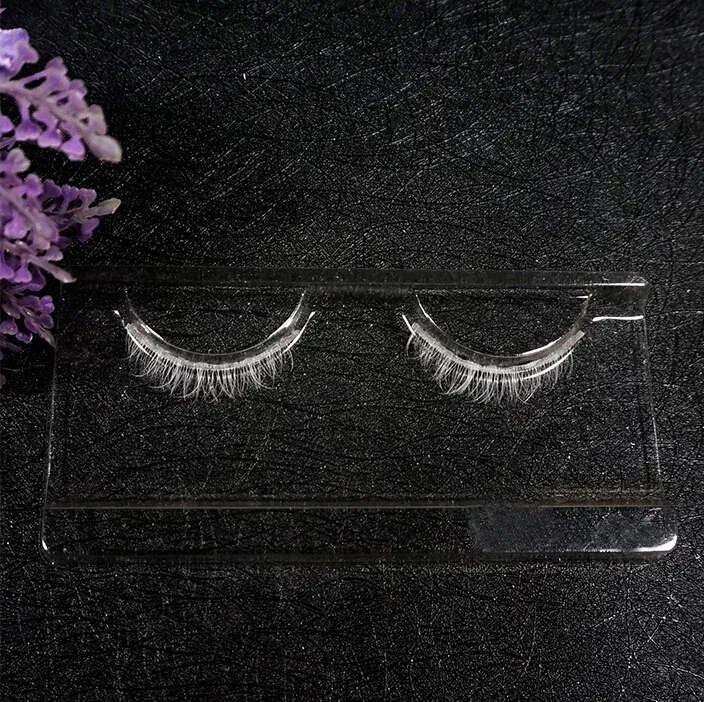 White Eyelashes Cosplay smink Natural Long Cross Strip műszempillák