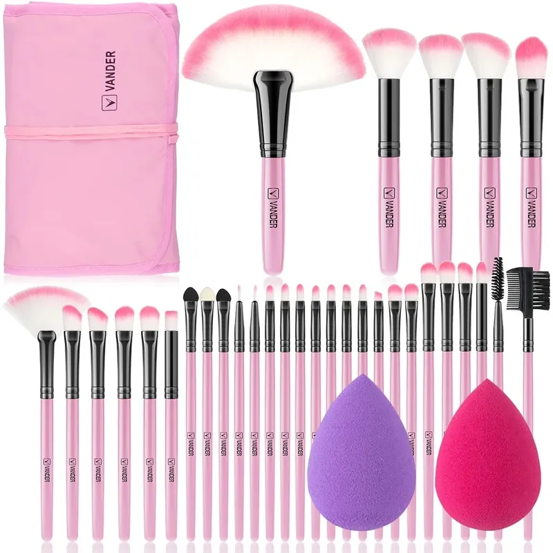 Bagong 10/32PCS Makeup Brushes Set Soft Fluffy Powder Foundation Contour Blush Concealer Eyeshadow Blending Highlighter Beauty Tool