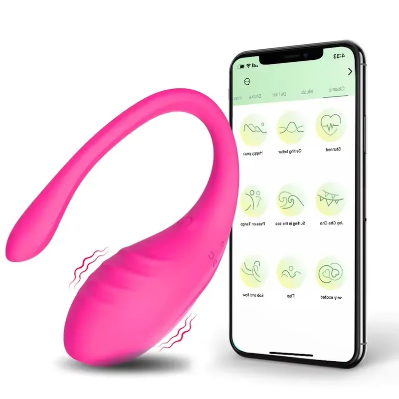 רטט ביצה לנשים לביש בקרת אפליקציה אלחוטית G Spot ממריץ נרתיקי אנאלי לעיסוי צעצוע מין לזוגות