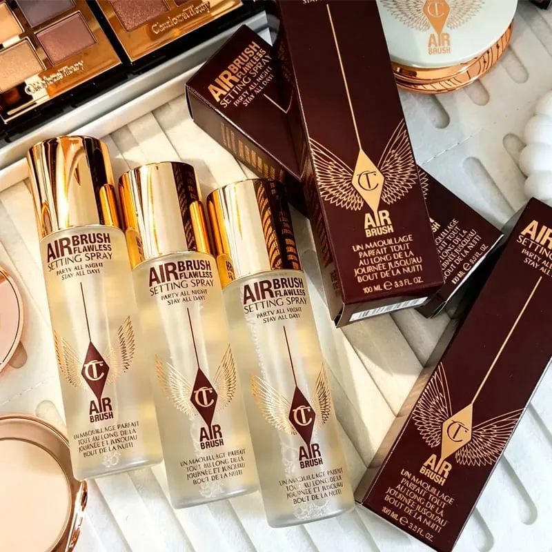 Set Rias CT Terlaris Palet Eyeshadow Empat Warna Bedak Pengaturan Matte Kosmetik Lipstik Kelas Atas Efek Concealer Wajah