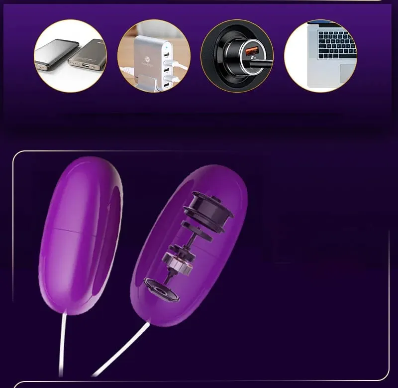 Double Tongue Vibrator Jump Eggs Liping Clitoris Stimulator USB Power Προϊόν για ενήλικες Σεξουαλικά παιχνίδια για γυναίκες Αυνανισμός κόλπου