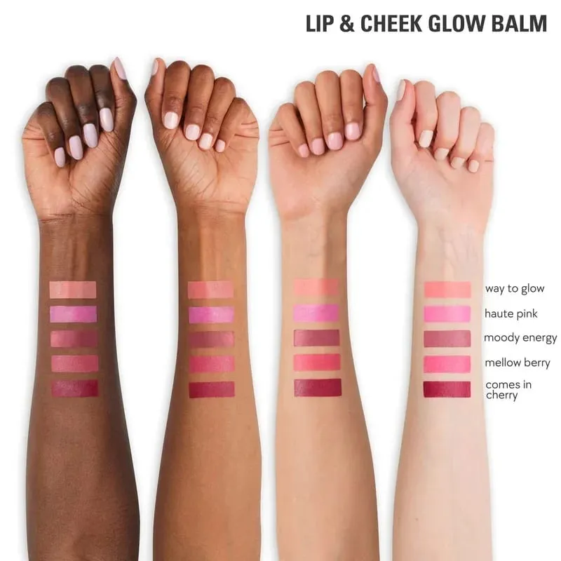 Kylie Glow Balm Multi-guna Krim Perona Pipi Dewy Pewarna Pipi Pelembab Wajah Stabilo Cahaya Alami Perona Pipi Kosmetik Rias untuk Wanita