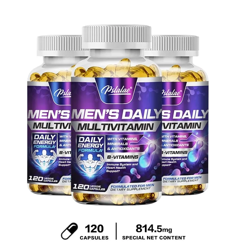 Men's Multivitamin Supplement - Supports Men's Multivitamin with Vitamins A C D E & B12 Zinc Calcium Magnesium and More