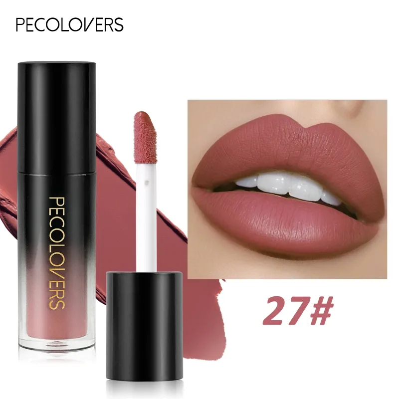Πολλαπλών χρωμάτων Matte Velvet Lip Gloss Αδιάβροχο Αντικολλητικό Κύπελλο λείο κραγιόν για εφαρμογή υψηλής απόδοσης χρωμάτων