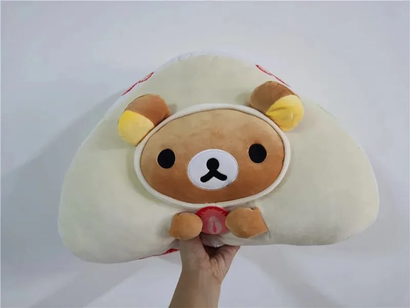 Χαριτωμένο Rilakkuma Fruit Sandwich Bear Big βελούδινα βελούδινα γεμιστά ζώα Μαξιλάρι μαξιλάρι παιχνίδι κούκλα 40cm Παιδικά δώρα