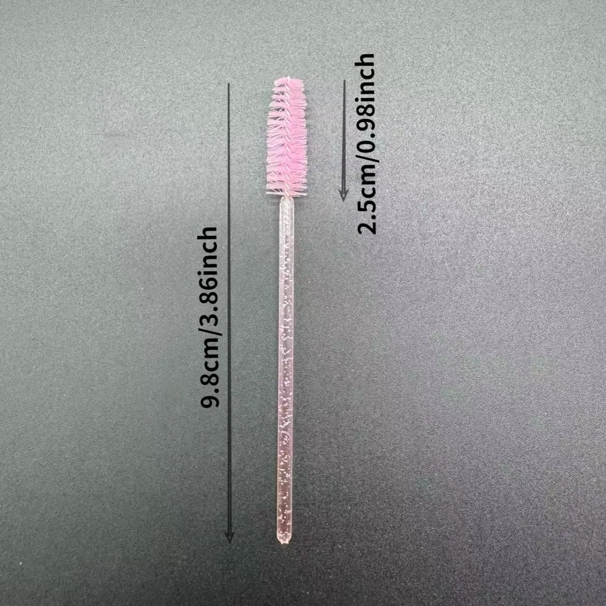 50 τμχ Βουρτσάκια βλεφαρίδων μίας χρήσης Crystal Eye Lash Mascara Wands Glitter Lash Comb Spoolies Μικροεφαρμογές μακιγιάζ — image 2