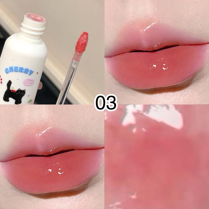 Meow Whisper Mirror Lip Gloss - Moisturizing Long-Lasting Water-Glossy Perfect for Spring/Summer