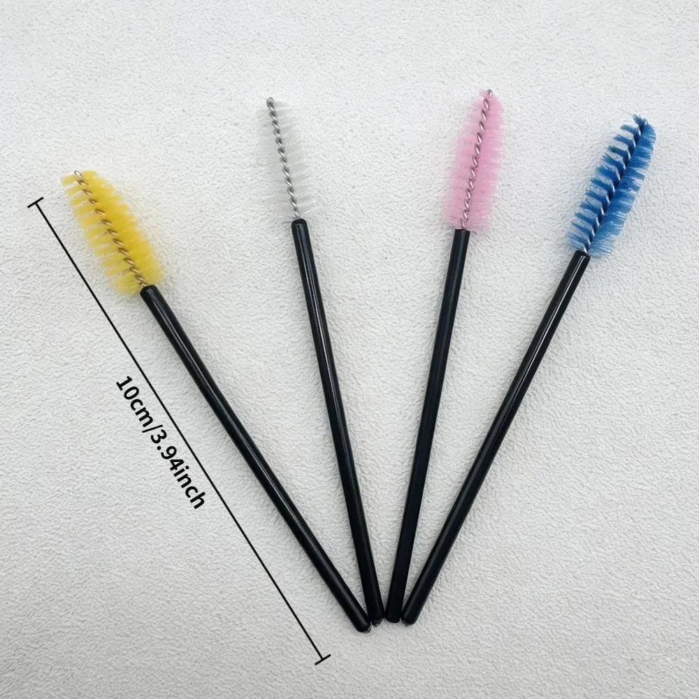 50 τμχ Βουρτσάκια βλεφαρίδων μίας χρήσης Crystal Eye Lash Mascara Wands Glitter Lash Comb Spoolies Μικροεφαρμογές μακιγιάζ — image 6